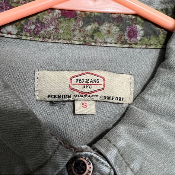 SOLD- Red Jeans NYC Women’s Military Cargo Dress Size Small - Picture 4 of 7